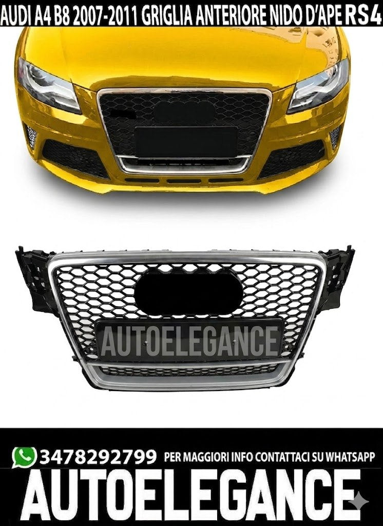 💕ART. 0612 GRIGLIA AUDI  A4 B8 2007-2011 LOOK RS4 💕