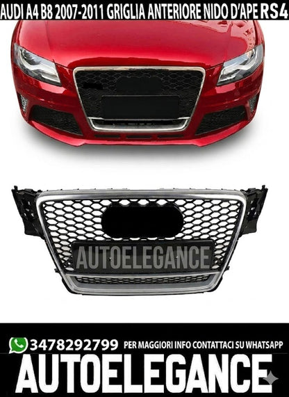 💕ART. 0612 GRIGLIA AUDI  A4 B8 2007-2011 LOOK RS4 💕
