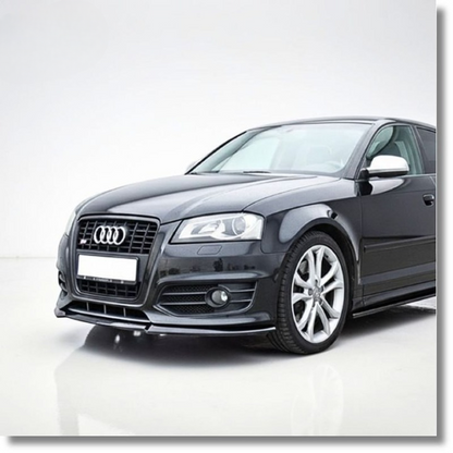 💕ART.9887 Splitter Audi A3 S3 8P restyling 08-11 solo per sline nero lucido💕