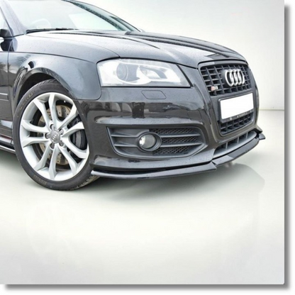 💕ART.9887 Splitter Audi A3 S3 8P restyling 08-11 solo per sline nero lucido💕