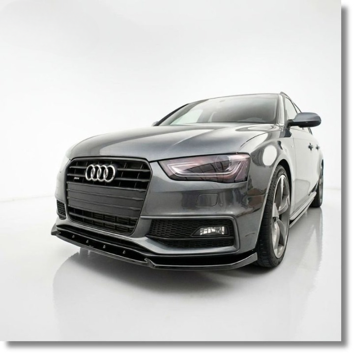 💕ART.9890 Splitter Audi A4 S B8 FL 2012+ nero lucido solo per paraurti sline 💕