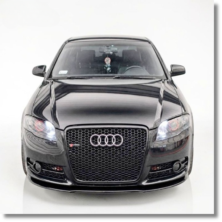 💕ART.9918 Splitter  Audi A4 B7 04 - 07 solo per paraurti sline nero lucido 💕