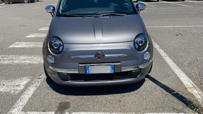 💕ART.0342 FARI ANTERIORI FIAT 500 2007-2015 LENTICOLARI NERI💕