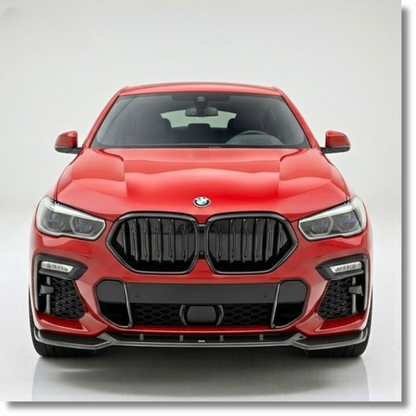 💕ART.10002   Splitter  BMW G06 2020+  A Plus M Pack nero lucido 💕
