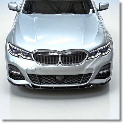 💕ART.10001 Splitter BMW 3 G20 2019+ - M Pack Nero lucido 💕
