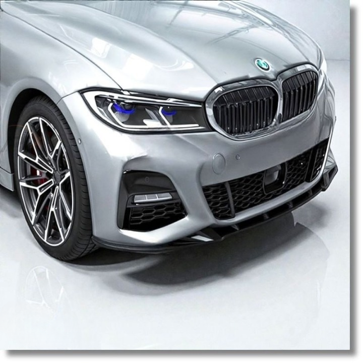 💕ART.10001 Splitter BMW 3 G20 2019+ - M Pack Nero lucido 💕
