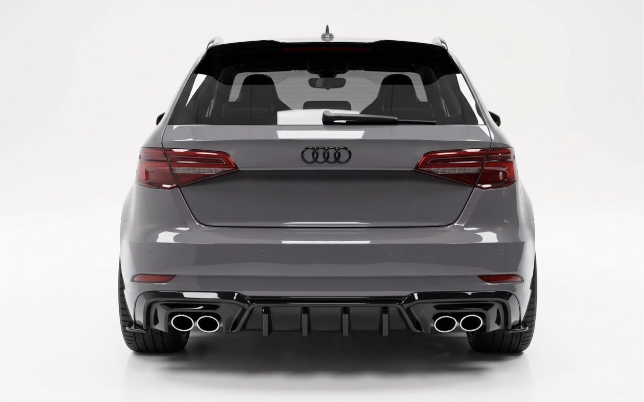 💕ART.10086 DIFFUSORE LOOK RS3 AUDI A3 8V SLINE RESTYLING 2017+  💕