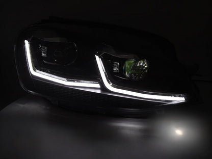 💕 Fari Anteriori Adatto per VW Golf 7.5 17-19 LED DRL Sequenziali Rossi 💕