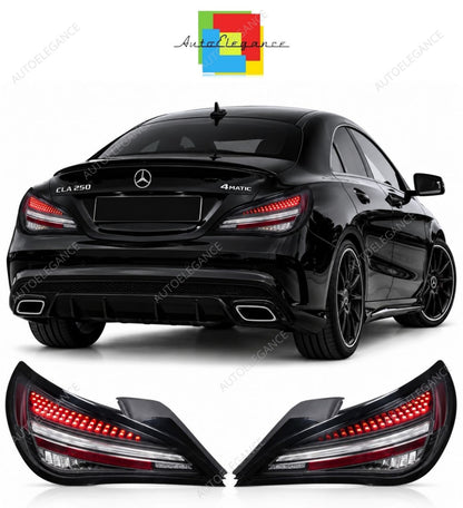 💕Kit fanali posteriori adatti per Mercedes-Benz CLA C117 NERI💕