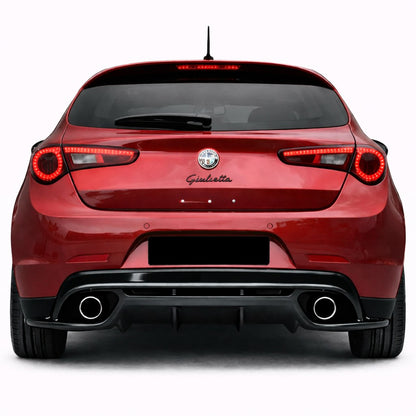💕DIFFUSORE DAM ADATTO PER ALFA ROMEO GIULIETTA LOOK QUADRIFOGLIO NERO LUCIDO💕