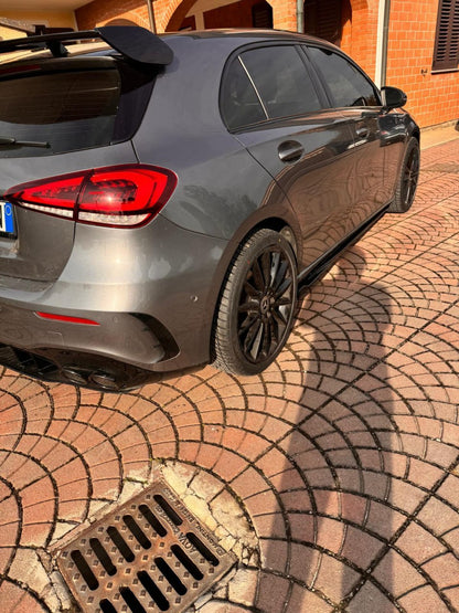 ART.0633 SOTTO MINIGONNE ADATTO  CLASSE A W177 HB V177 SEDAN A35 A45 NERO LUCIDO