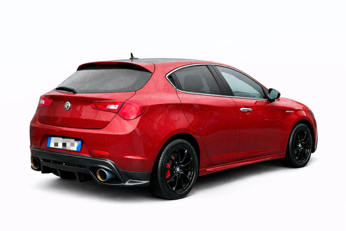 ART.0405 DIFFUSORE ALFA ROMEO GIULIETTA LOOK QUADRIFOGLIO NERO LUCIDO