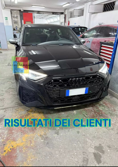 ART. 1485 PARAURTI ANTERIORE  AUDI A3 8Y 2020-2023 LOOK RS3 SEDAN SPORTBACK