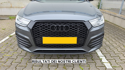 GRIGLIA ANTERIORE AUDI Q3 2016-2019 CALANDRA RSQ3 BORDO NERO NIDO D'APE