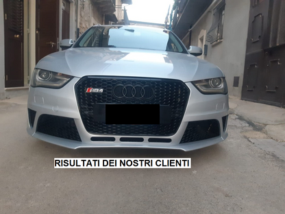 GRIGLIA ANTERIORE AUDI A4 B8 2012 AL 2015 RS4 NIDO D'APE NERA - NO LOGO black