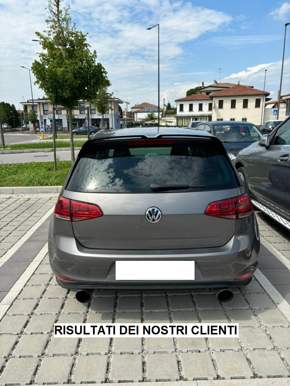 SPOILER TETTO ADATTO PER VW GOLF 7 GOLF 7.5 2012-2020 LOOK NERO LUCIDO
