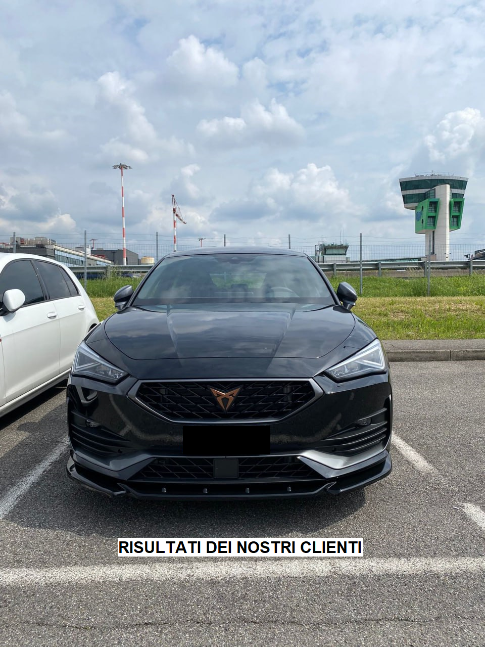 SPLITTER ADATTO PER SEAT CUPRA LEON 2020+ LOOK SPORTIVA NERO LUCIDO