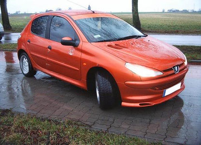 ❤️PEUGEOT 206 spoiler paraurti anteriore per paraurti stretto❤️