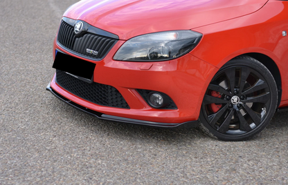 💫ART.9067 Splitter Anteriore Nero Lucido per SKODA FABIA MK2 RS💫