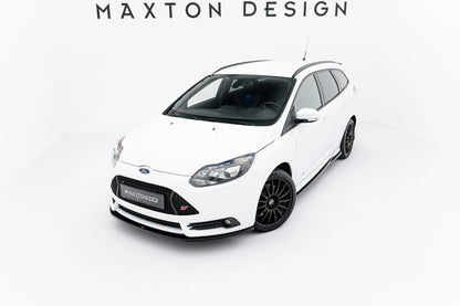 💫ART.9069 Splitter Anteriore Nero Lucido V.2 per Ford Focus ST Mk3 2012-2014💫