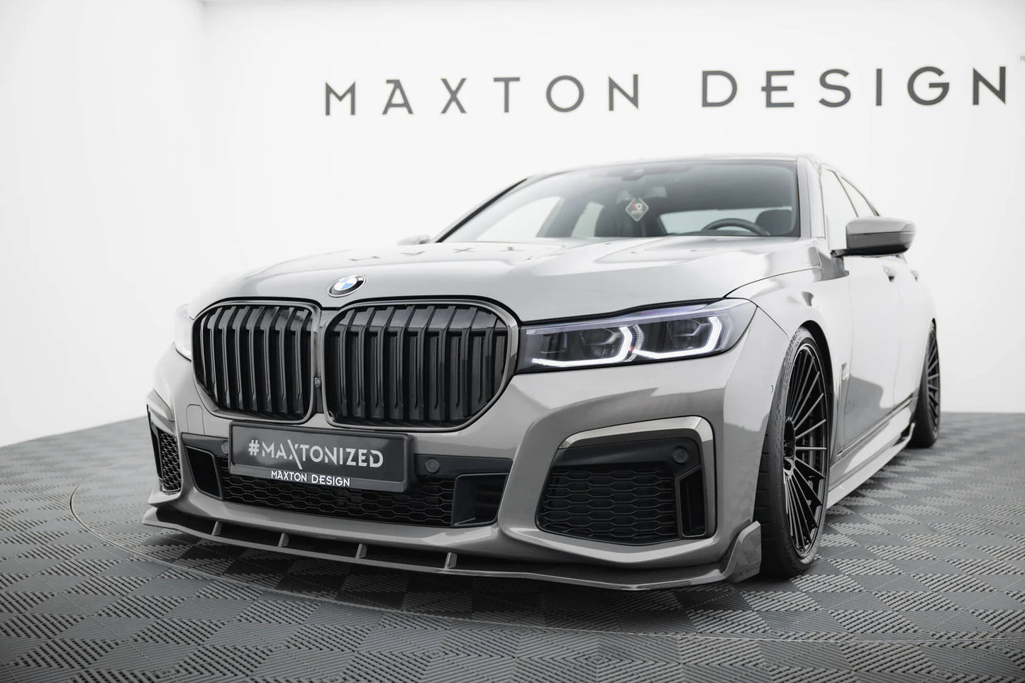 💫ART.9075 Splitter in Fibra di Carbonio + Splitter in ABS - BMW 7 M-Pack G11 Facelift💫