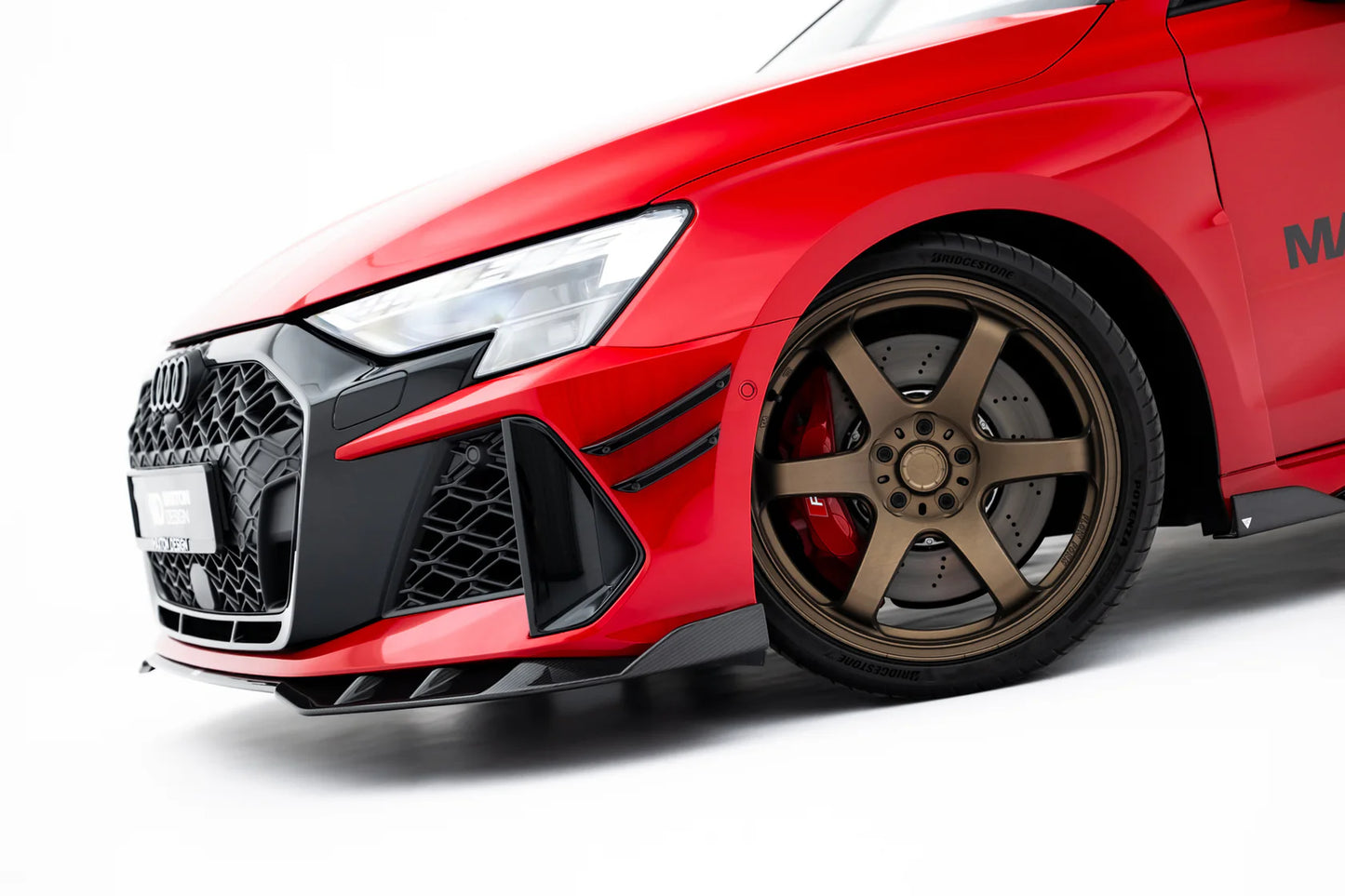 💫ART.9083 Splitter Anteriore in Fibra di Carbonio per Audi RS3 Berlina 8Y 💫