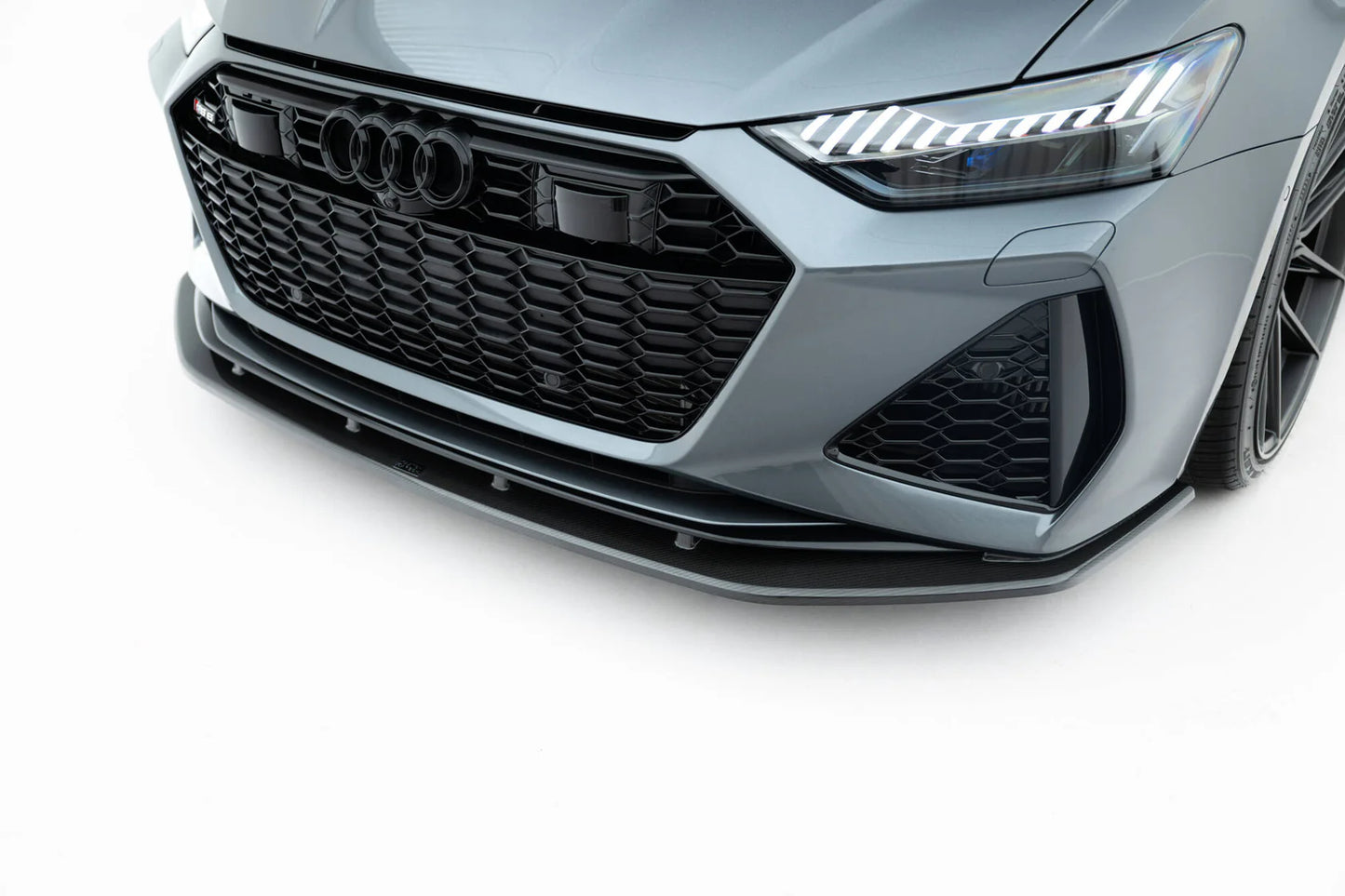 💫ART.9087 Splitter Anteriore in Fibra di Carbonio per Audi RS7 C8 2018-2023💫