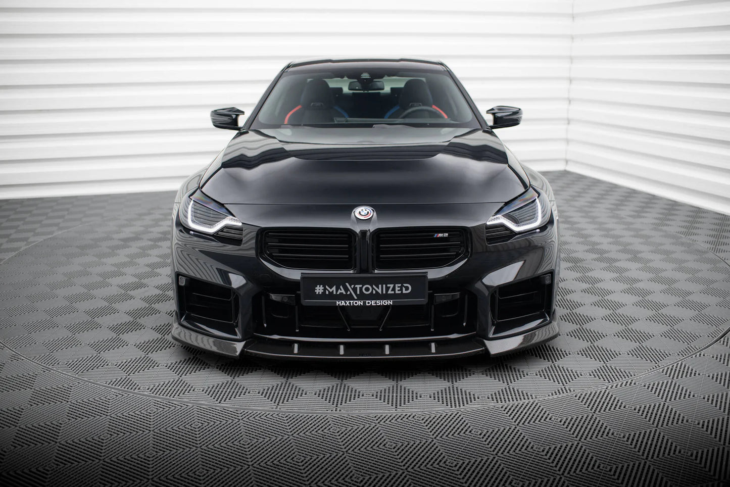 💫ART.9119 Splitter Anteriore in Fibra di Carbonio V.2 per BMW M2 G87 2023💫