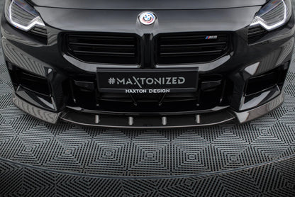 💫ART.9119 Splitter Anteriore in Fibra di Carbonio V.2 per BMW M2 G87 2023💫