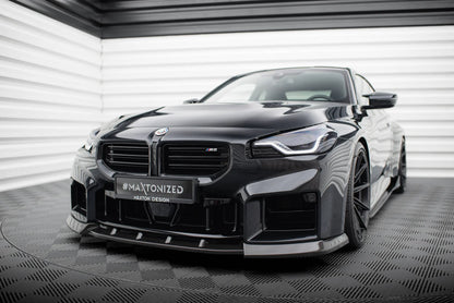💫ART.9119 Splitter Anteriore in Fibra di Carbonio V.2 per BMW M2 G87 2023💫