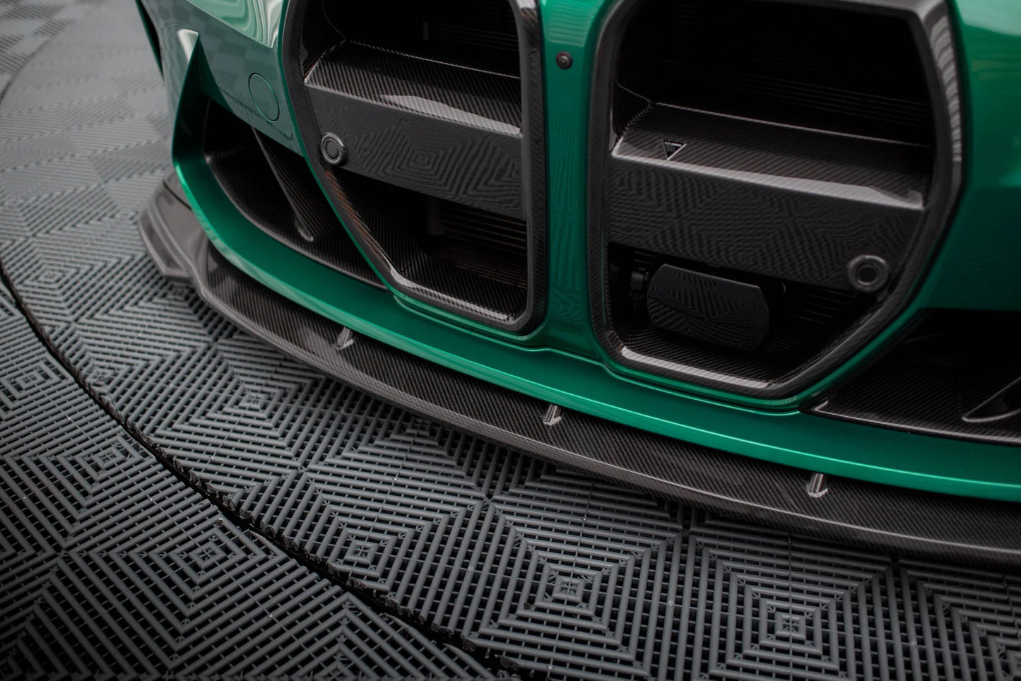 💫ART.9127 Splitter Anteriore in Fibra di Carbonio V.2 per BMW M3 G80 / G81💫