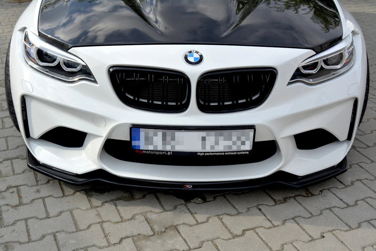 💫ART.9138 Splitter Anteriore Nero Lucido per BMW M2 (F87) COUPÉ 2016-2020💫