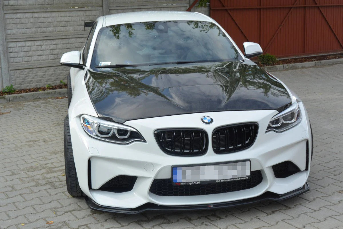 💫ART.9138 Splitter Anteriore Nero Lucido per BMW M2 (F87) COUPÉ 2016-2020💫