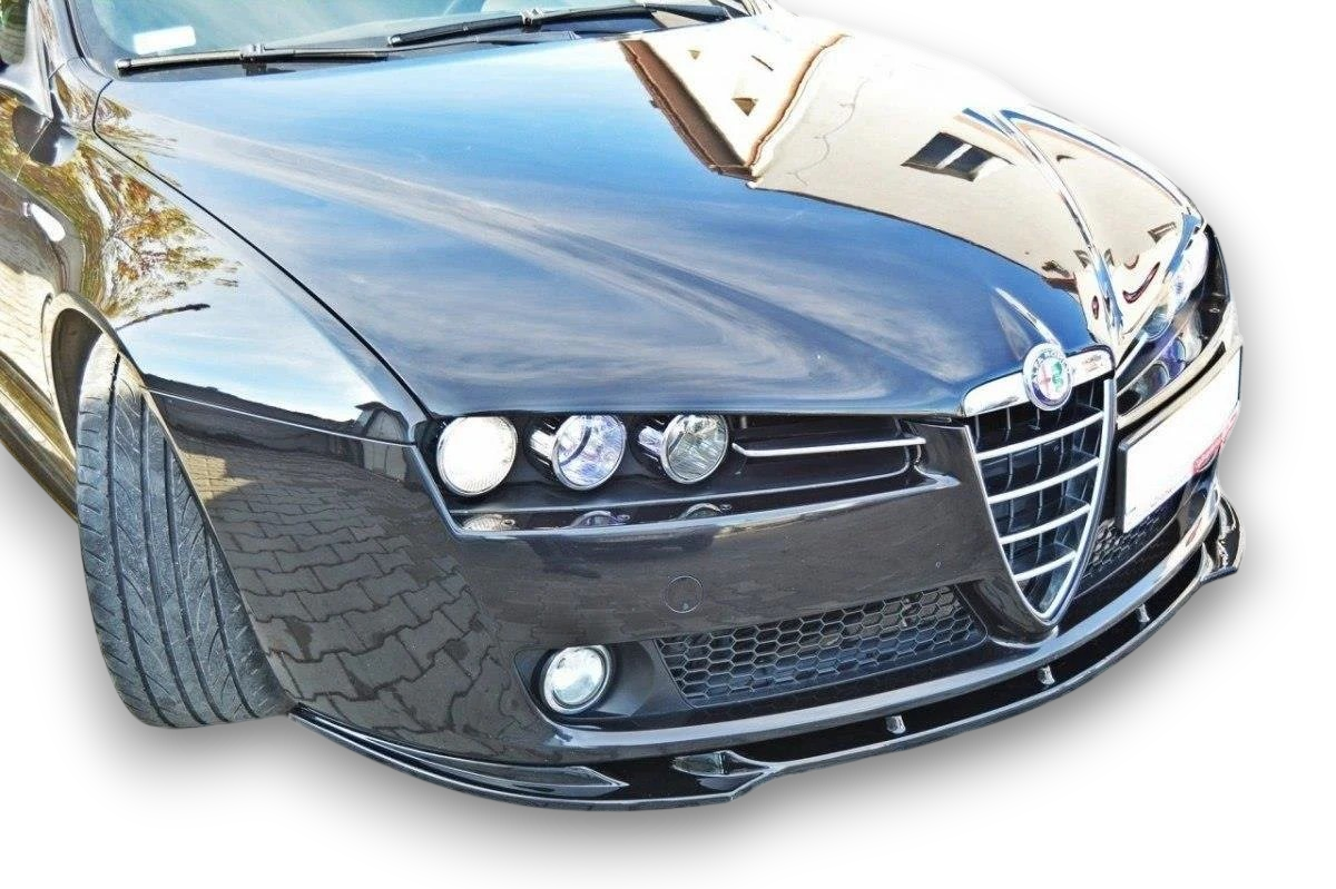 💫ART.9339 SPLITTER ANTERIORE v.1 (NERO LUCIDO) PER ALFA ROMEO 159💫