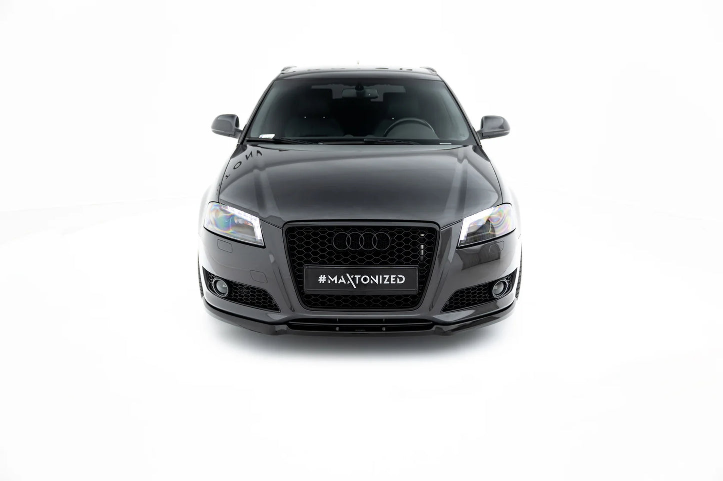 💫ART.9365 Splitter Anteriore Nero Lucido per Audi A3 8P Facelift 2008-2013💫