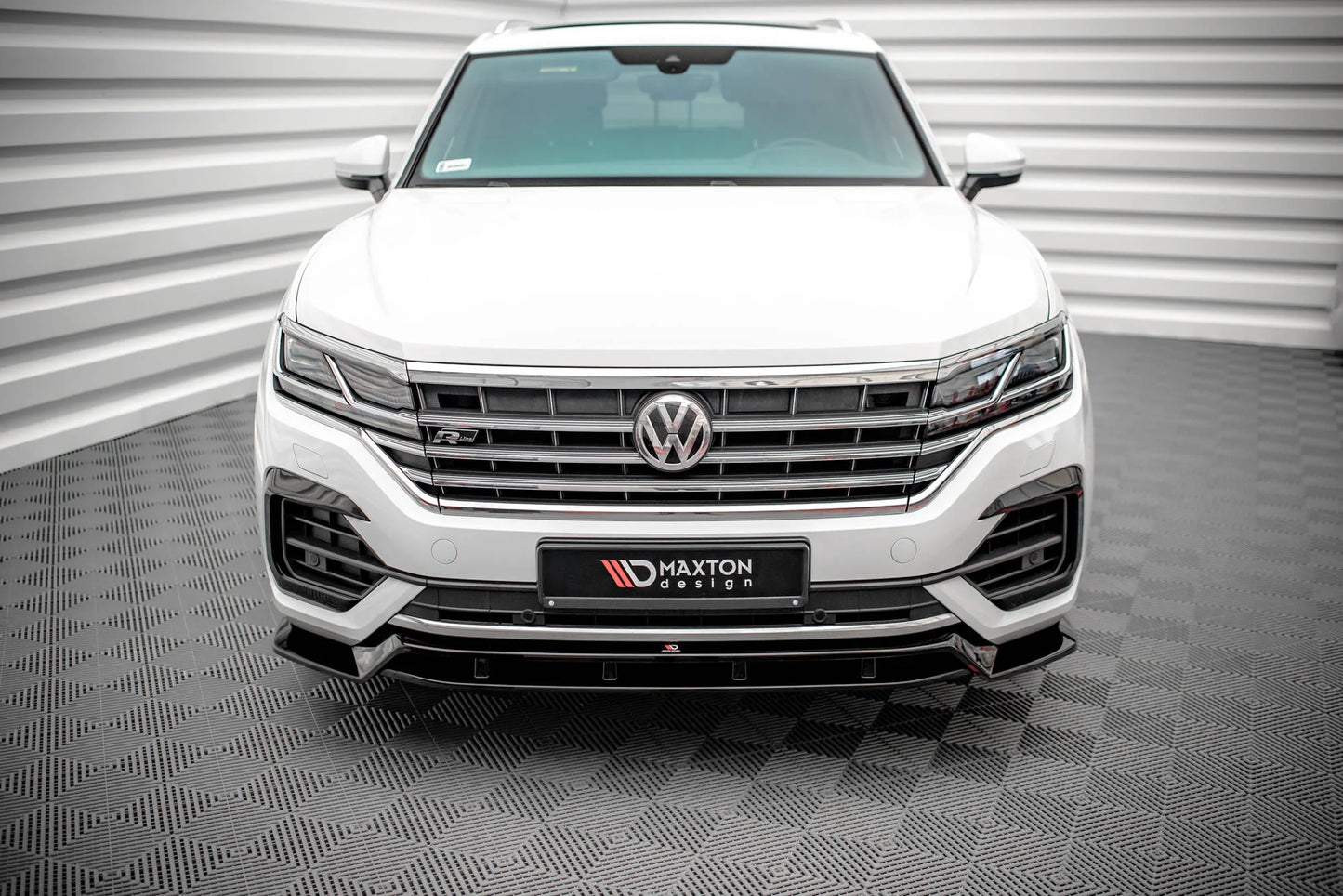 🔥ART.9273 SPLITTER ANTERIORE ADATTO PER VOLKSWAGEN TOUAREG R-LINE Mk3🔥