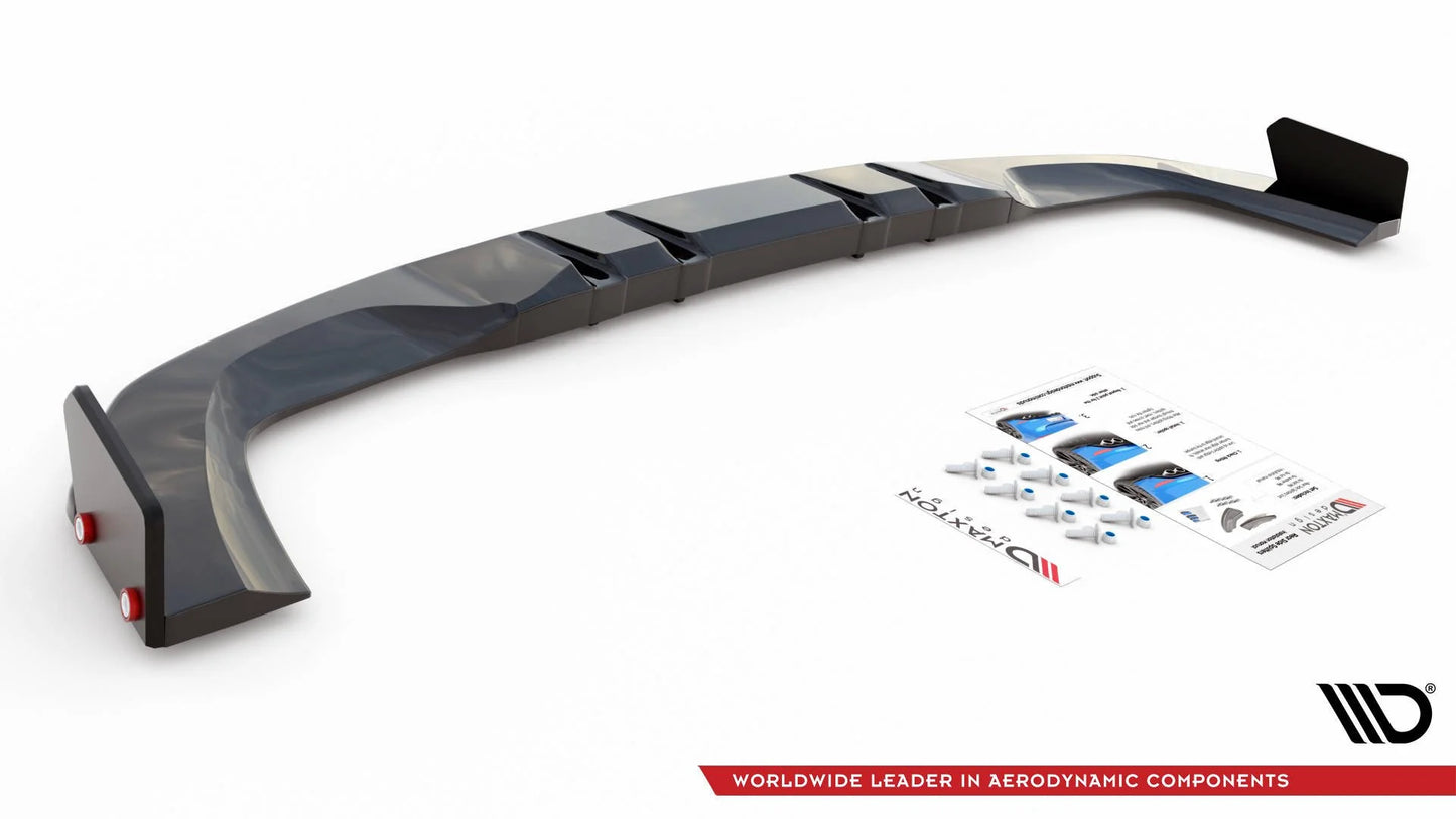 🔥ART.9180 SPLITTER POSTERIORE + ALETTE PER MERCEDES-AMG A 45 S AERO PACK W177🔥