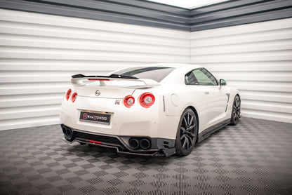🔥ART.9413 SPLITTER POSTERIORE + ALETTE PER NISSAN GTR R35 FACELIFT🔥