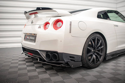 🔥ART.9413 SPLITTER POSTERIORE + ALETTE PER NISSAN GTR R35 FACELIFT🔥