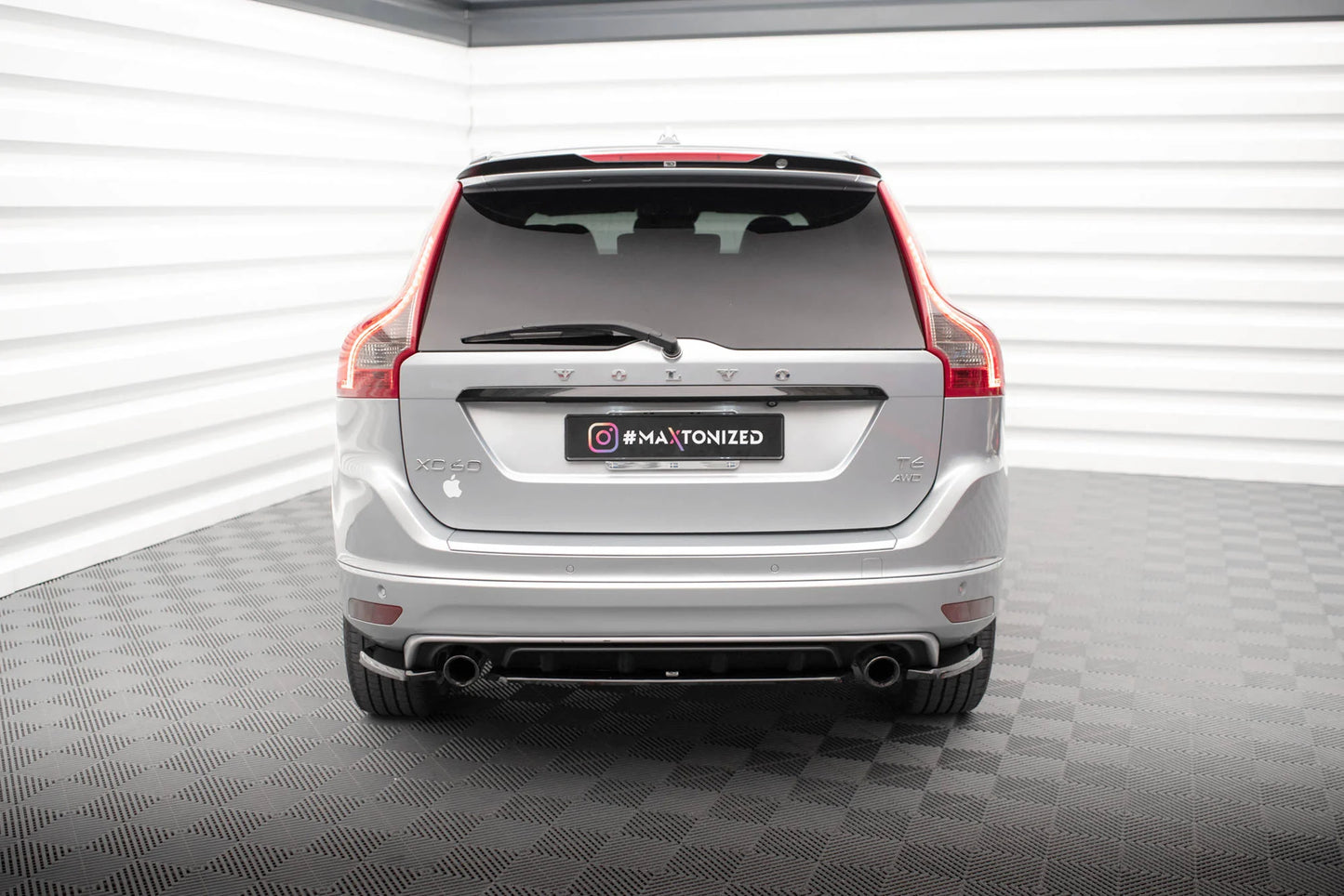 🔥ART.9247 SPLITTER POSTERIORE ADATTO PER VOLVO XC60 R-DESIGN Mk1 FACELIFT🔥
