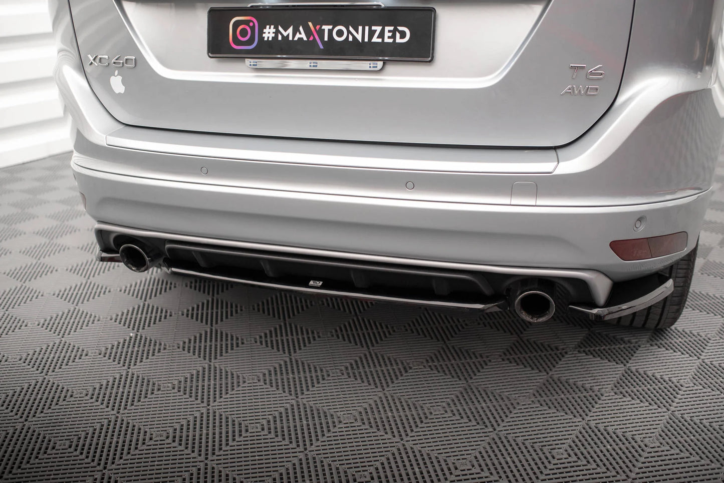 🔥ART.9247 SPLITTER POSTERIORE ADATTO PER VOLVO XC60 R-DESIGN Mk1 FACELIFT🔥