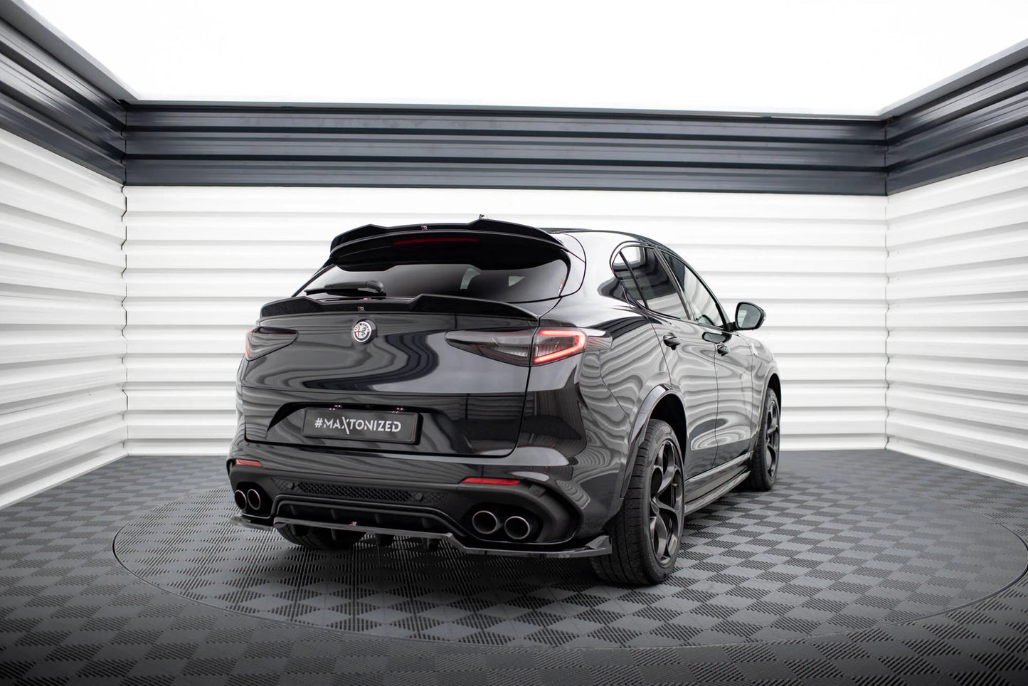 🔥ART.9216 SPLITTER POSTERIORE ALFA ROMEO STELVIO QUADRIFOGLIO Mk1🔥