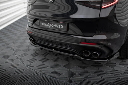 🔥ART.9065 SPLITTER POSTERIORE ADATTO PER ALFA ROMEO STELVIO QUADRIFOGLIO Mk1🔥