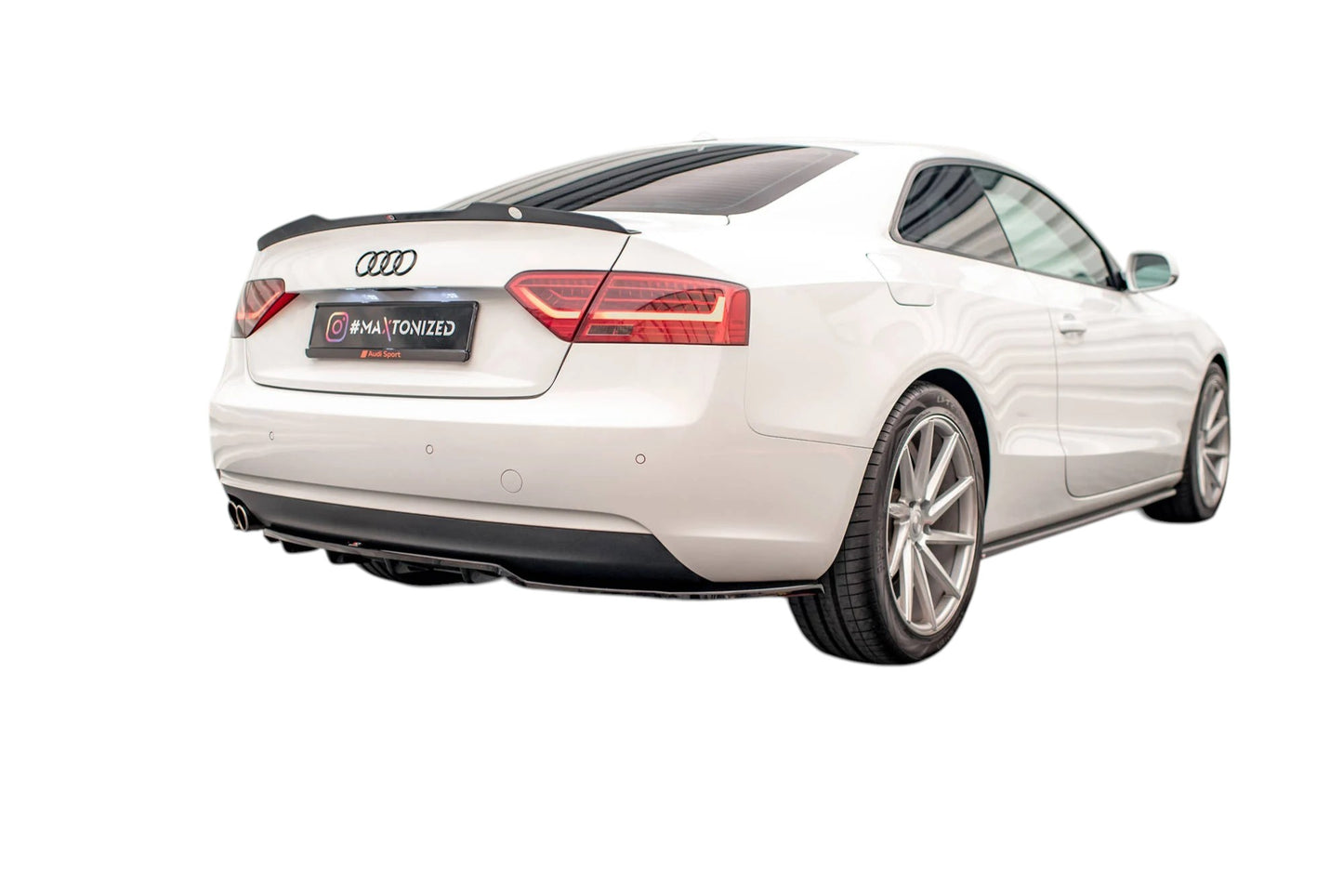 🔥ART.9143 SPLITTER POSTERIORE (CON BARRE VERTICALI) AUDI A5 COUPE 8T FACELIFT🔥