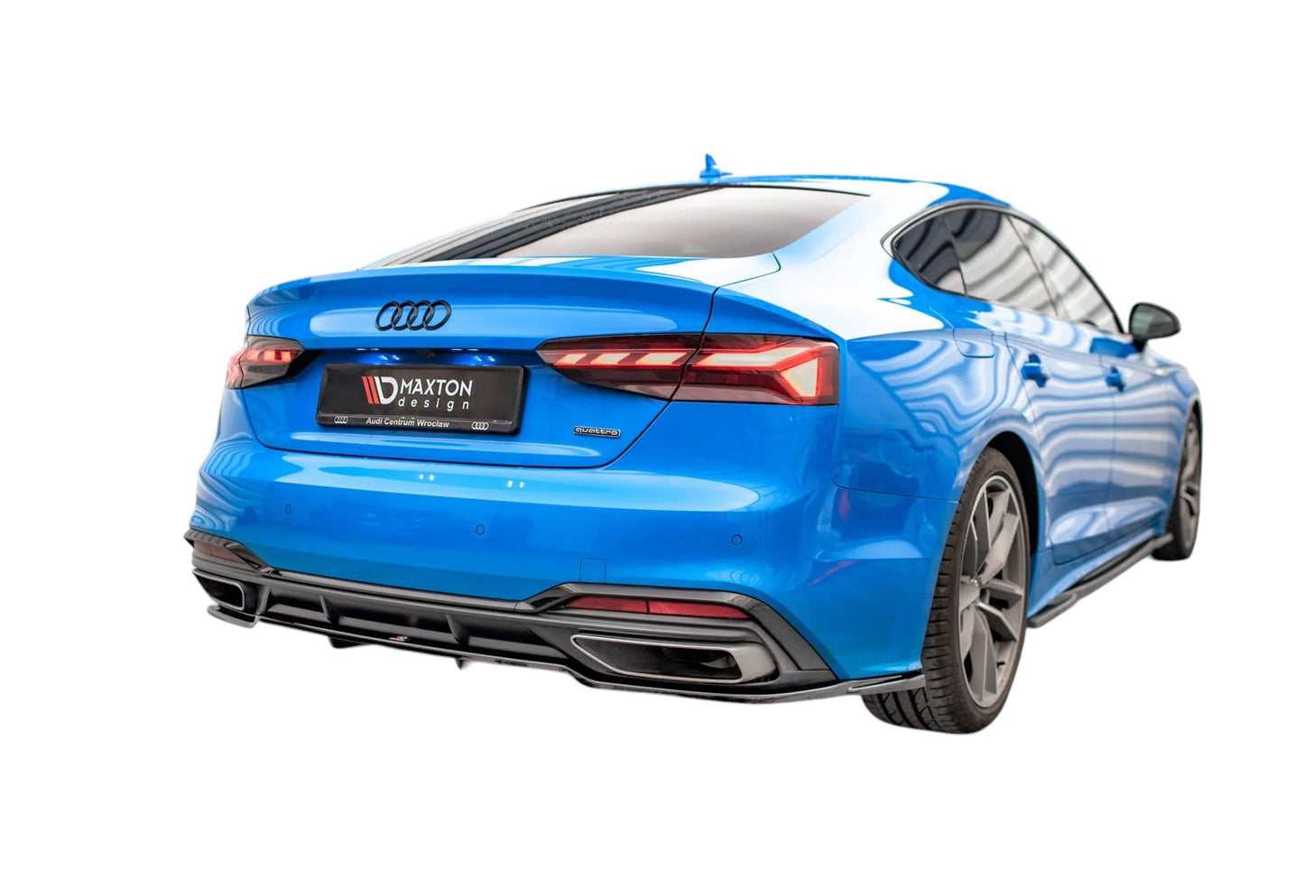🔥ART.9412 SPLITTER POSTERIORE (CON BARRE VERTICALI)AUDI A5 S-LINE F5 FACELIFT🔥