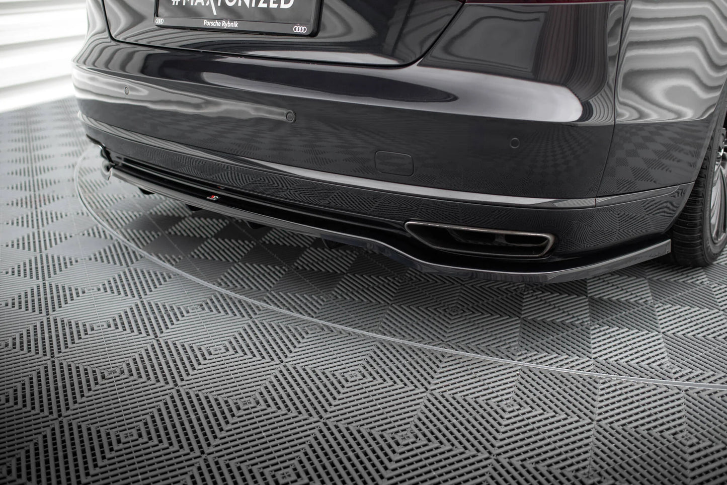 🔥ART.9178 SPLITTER POSTERIORE (CON BARRE VERTICALI) AUDI A8 D4 FACELIFT🔥