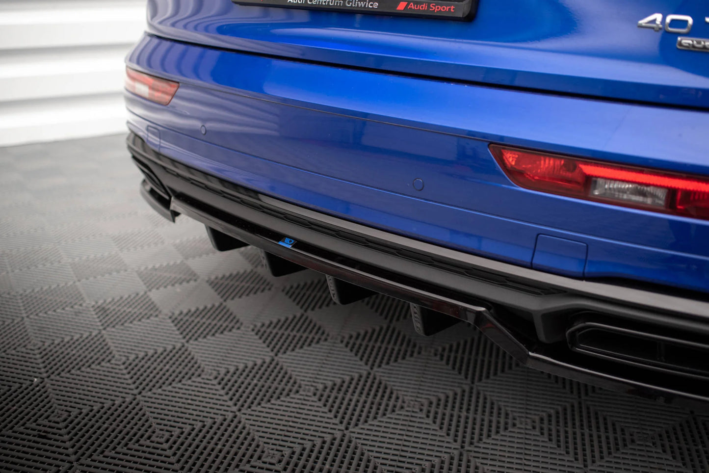 🔥ART.9128 SPLITTER POSTERIORE ADATTO PER AUDI Q5 S-LINE SUV Mk2 FACELIFT🔥