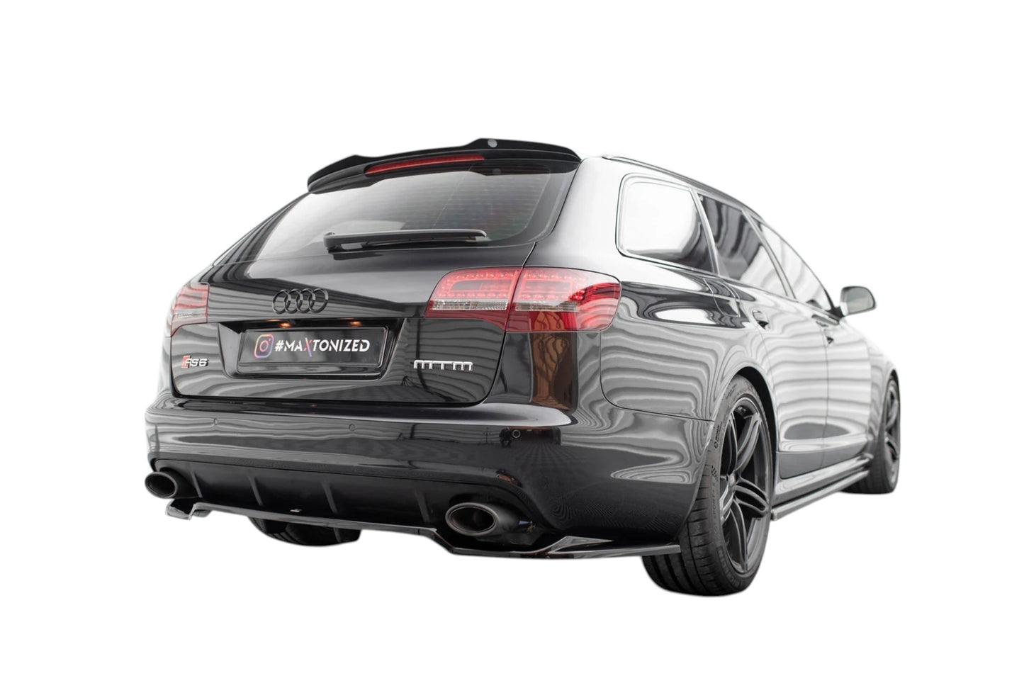 🔥ART.9130 SPLITTER POSTERIORE (CON BARRE VERTICALI) PER AUDI RS6 AVANT C6🔥