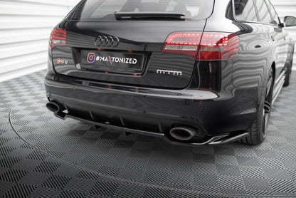 🔥ART.9130 SPLITTER POSTERIORE (CON BARRE VERTICALI) PER AUDI RS6 AVANT C6🔥