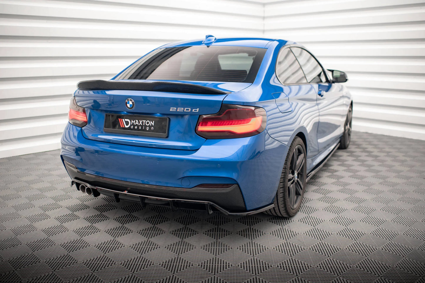 🔥ART.9417 SPLITTER POSTERIORE (CON BARRE VERTICALI) PER BMW 2 M-PACK F22🔥
